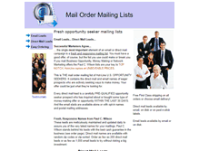 Tablet Screenshot of mailordermailinglists.com